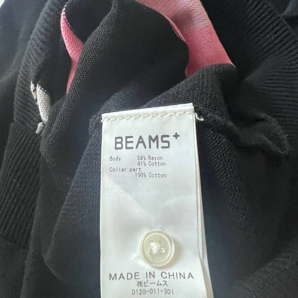 BEAMS PLUS collared sweater polo - Picture 2 of 8